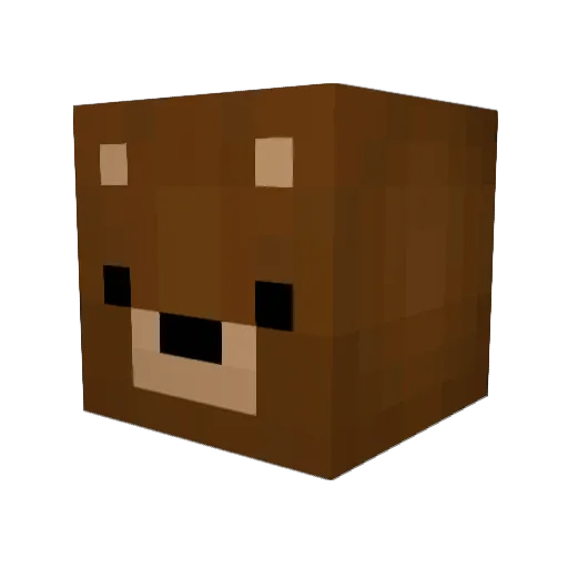 lxdm Minecraft avatar head, 3D render