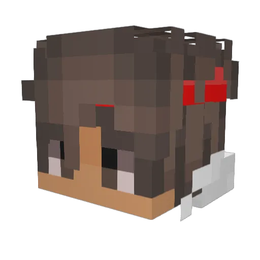 lxgendd Minecraft avatar head, 3D render
