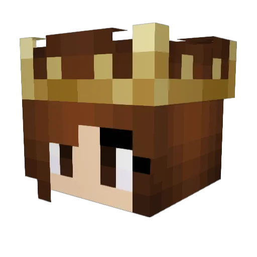 lxllyfxddes Minecraft avatar head, 3D render