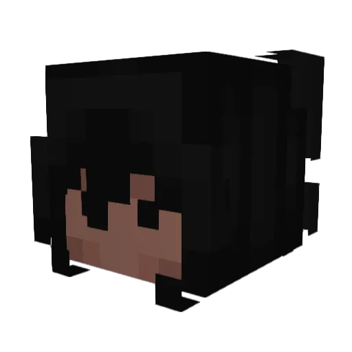 lxnarrr Minecraft avatar head, 3D render