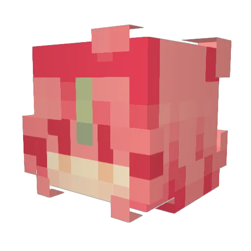 lxnced Minecraft avatar head, 3D render