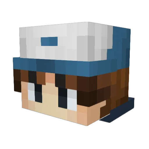 lxndrrr Minecraft avatar head, 3D render