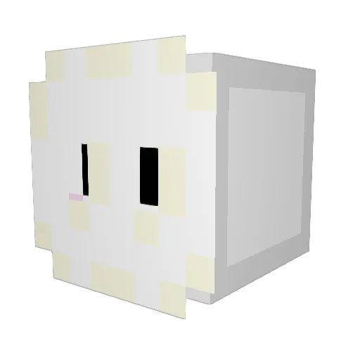 lxndy Minecraft avatar head, 3D render