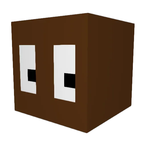 lxners Minecraft avatar head, 3D render