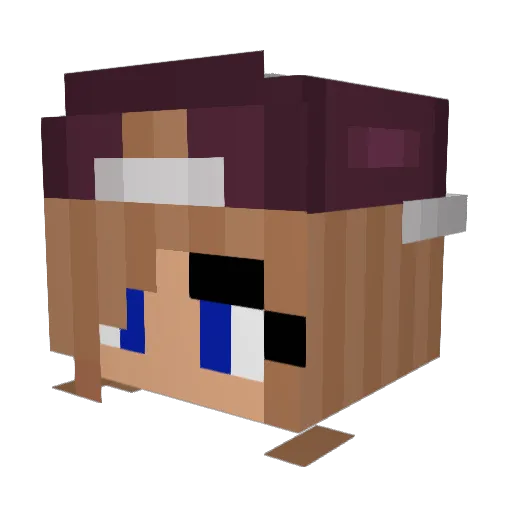lxonix3 Minecraft avatar head, 3D render