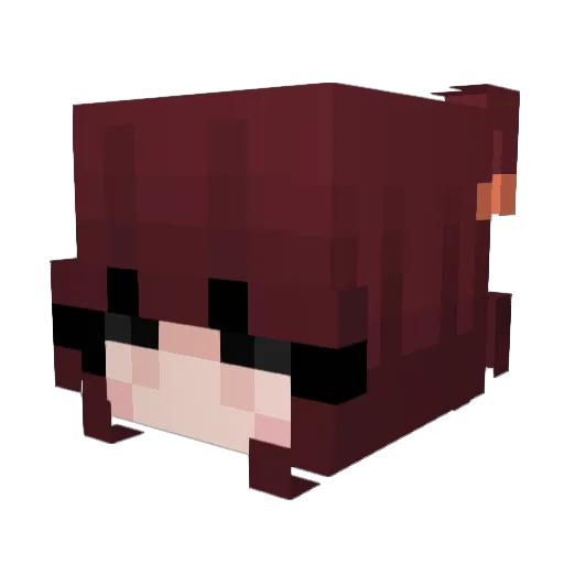lxqii Minecraft avatar head, 3D render