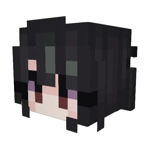 lxrawa Minecraft avatar head, 3D render