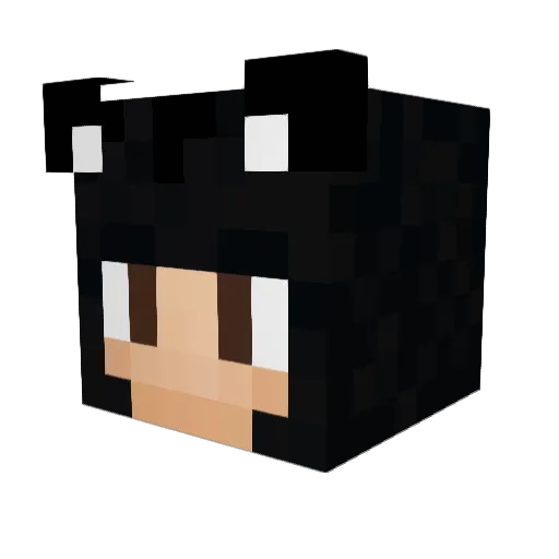 lxrdaudix Minecraft avatar head, 3D render