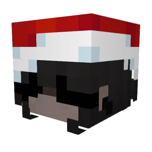 lxsqrss Minecraft avatar head, 3D render