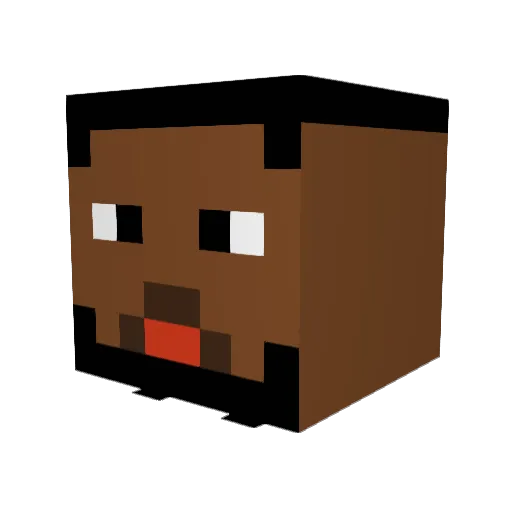 lxuxs2 Minecraft avatar head, 3D render