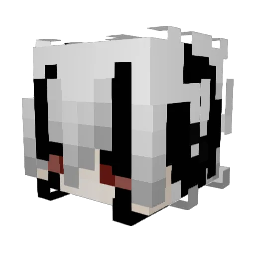 lxve_23 Minecraft avatar head, 3D render