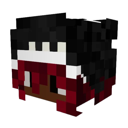 lxvh Minecraft avatar head, 3D render