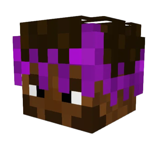 lxvsh Minecraft avatar head, 3D render