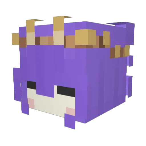 lxwwww Minecraft avatar head, 3D render
