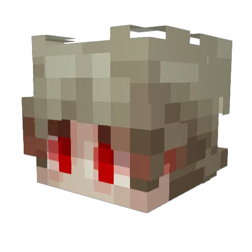 lxy2012 Minecraft avatar head, 3D render