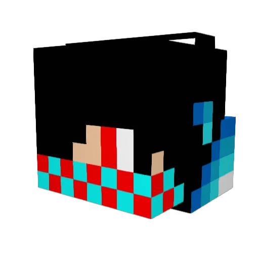 lxyousefxl Minecraft avatar head, 3D render