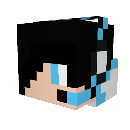 lxz07 Minecraft avatar head, 3D render