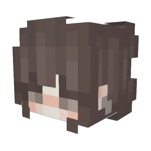 lxzd Minecraft avatar head, 3D render