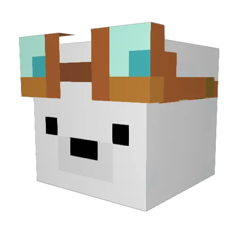 ly7x Minecraft avatar head, 3D render