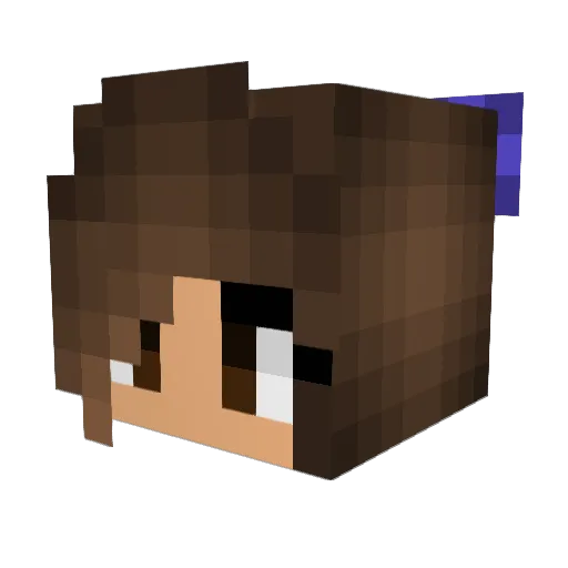 ly_deee Minecraft avatar head, 3D render