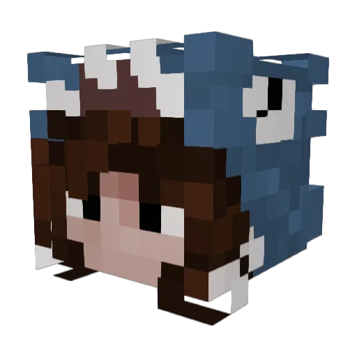 lyano_ Minecraft avatar head, 3D render