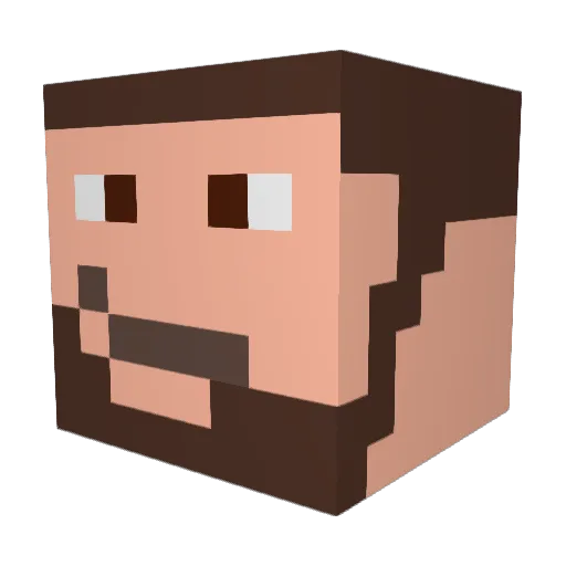 lyas2829 Minecraft avatar head, 3D render