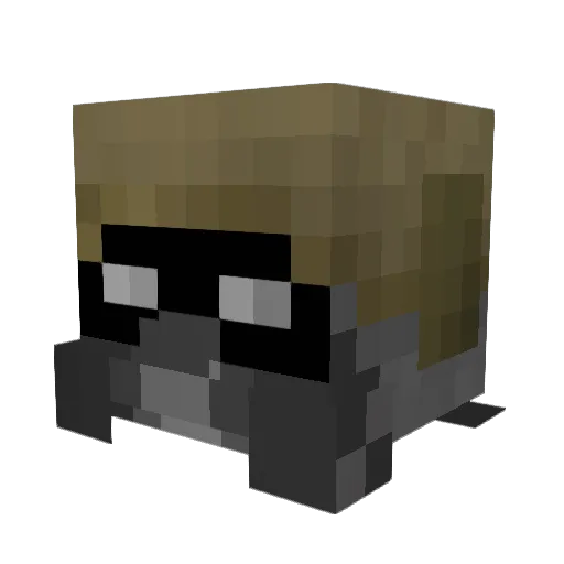 lycan07 Minecraft avatar head, 3D render