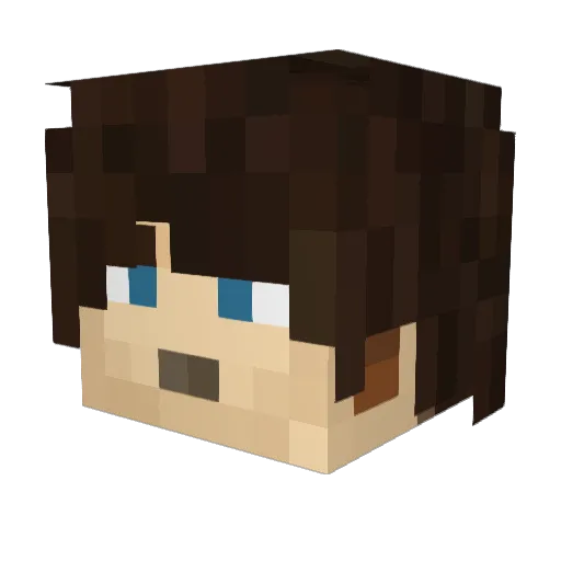 lycanwarrior Minecraft avatar head, 3D render