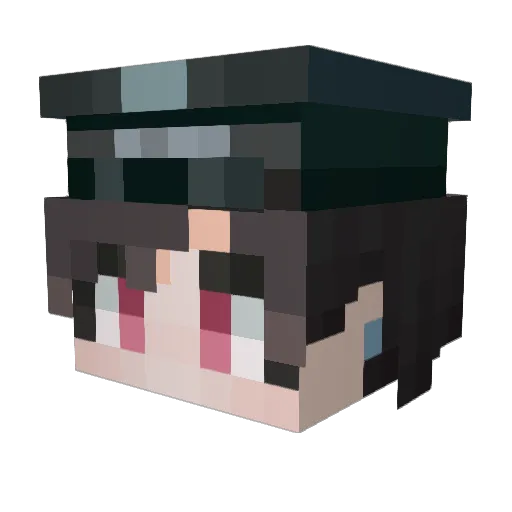 lychee_14 Minecraft avatar head, 3D render
