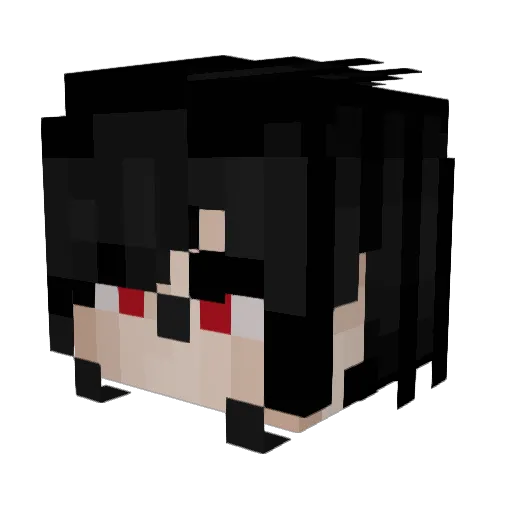 lychmorque Minecraft avatar head, 3D render