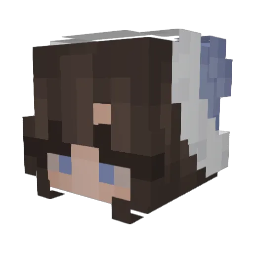 lydia0726 Minecraft avatar head, 3D render