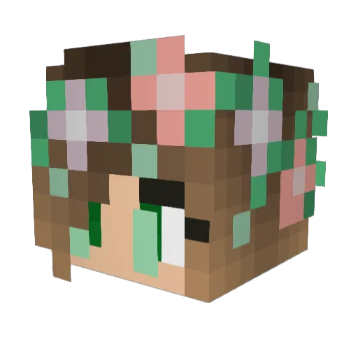 lydiathegreat Minecraft avatar head, 3D render