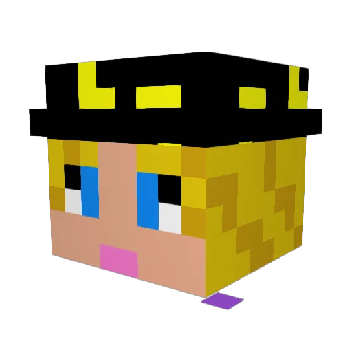 lydir19 Minecraft avatar head, 3D render