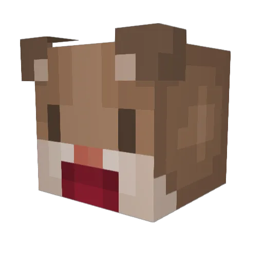 lygkyul Minecraft avatar head, 3D render