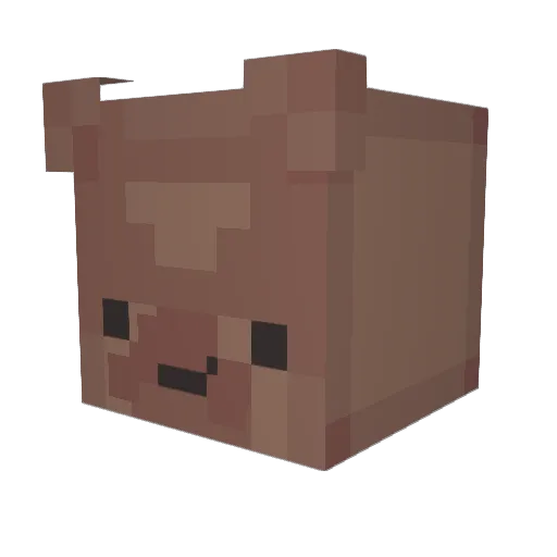 lyiae Minecraft avatar head, 3D render