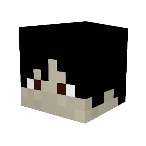 lyinginthereeds Minecraft avatar head, 3D render
