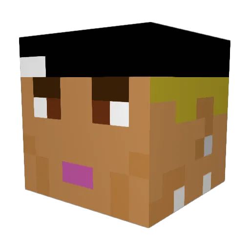 lyis_ Minecraft avatar head, 3D render