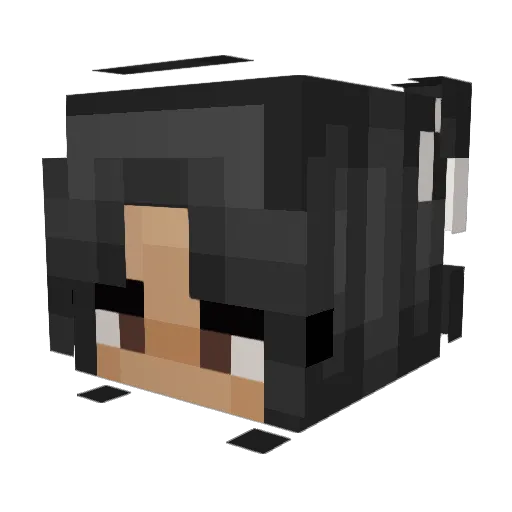 lyka_athena Minecraft avatar head, 3D render