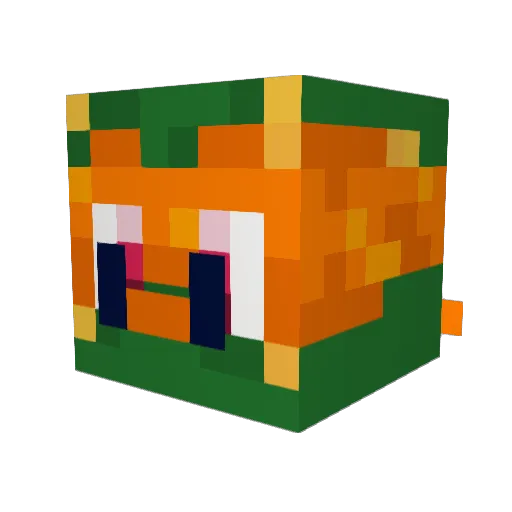 lykaios_ Minecraft avatar head, 3D render