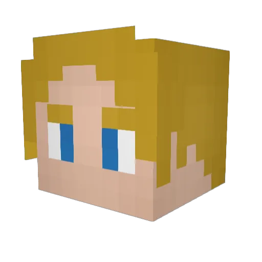 lykenx Minecraft avatar head, 3D render