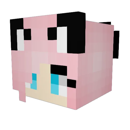 lylah42 Minecraft avatar head, 3D render