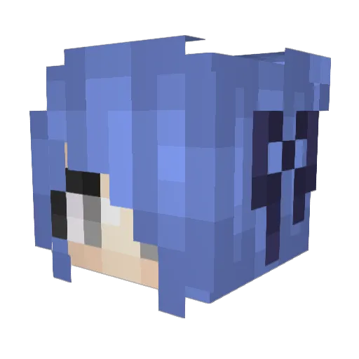 lylou_4 Minecraft avatar head, 3D render