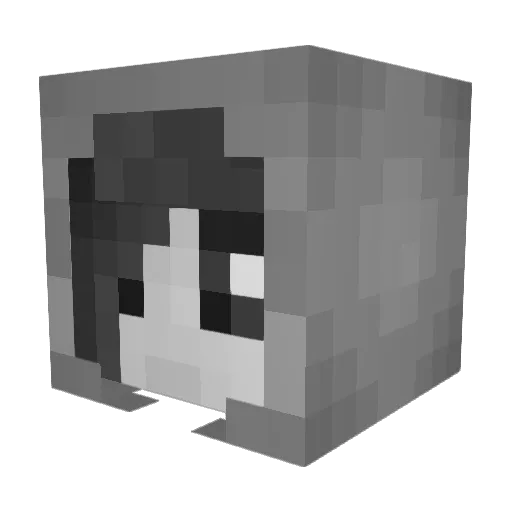 lymfocytb Minecraft avatar head, 3D render