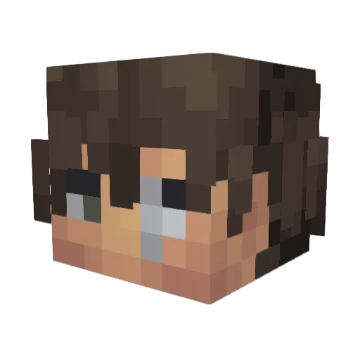 lyminari Minecraft avatar head, 3D render