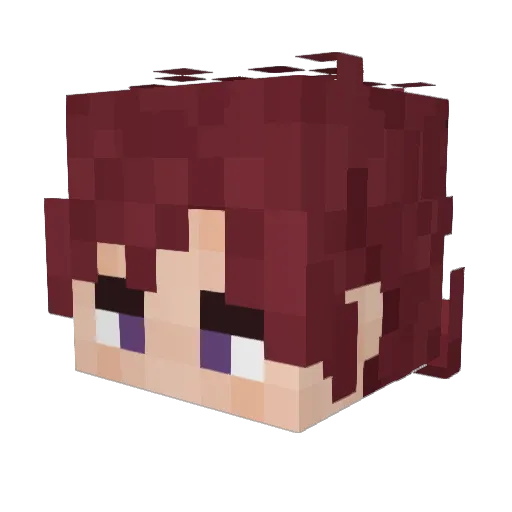 lymnar Minecraft avatar head, 3D render
