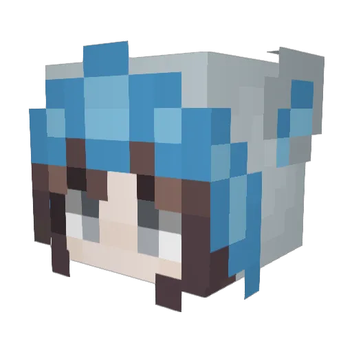 lynatle Minecraft avatar head, 3D render