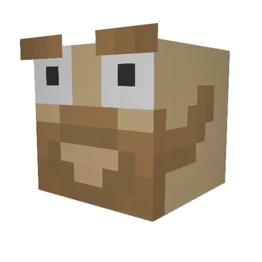 lynchroger Minecraft avatar head, 3D render