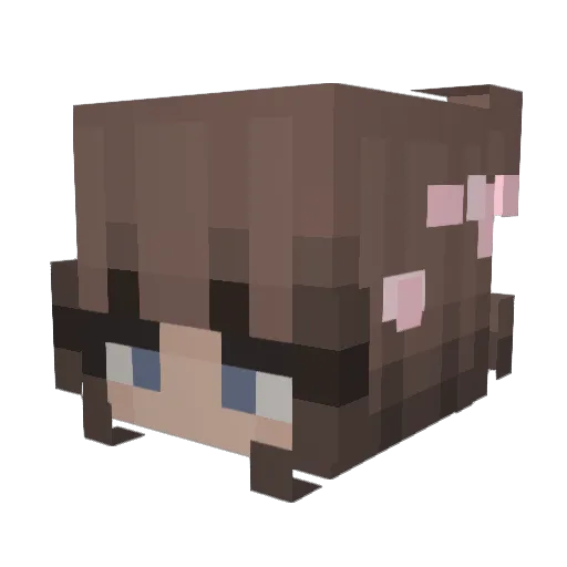 lyndsrox Minecraft avatar head, 3D render