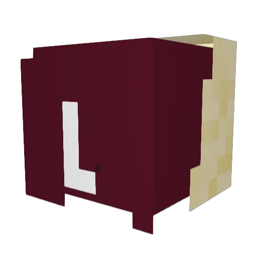 lynfelix Minecraft avatar head, 3D render
