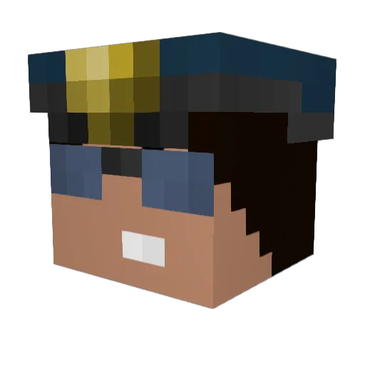 lyngmo Minecraft avatar head, 3D render